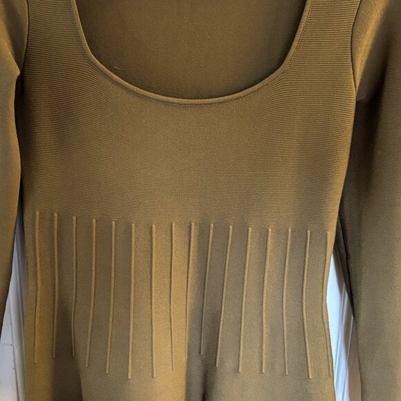 STAUD Olive Green Mini Dress - Picture 6 of 10